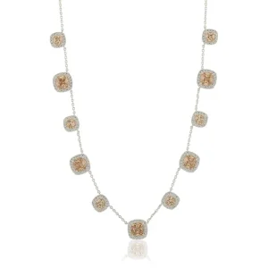 Glamorous multi halsband - champagne