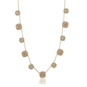Glamorous multi halsband - champagne