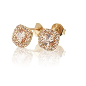 Glamorus örhängen studs - champagne