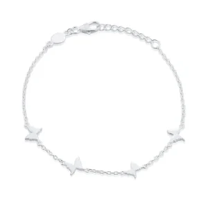 Petite Papillion armband 4 Fjärilar