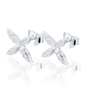 Sparkling ellipse mini örhänge