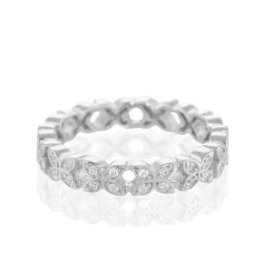 Sparkling ellipse mini ring