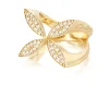 Sparkling ellipse ring - GP